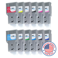Inkwave Replacement Ink Cartridge for Canon PFI-206, 300 mL