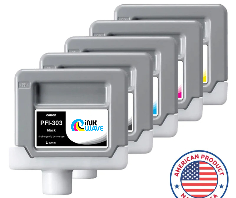 Inkwave Replacement Ink Cartridge for Canon PFI-303, 330 mL
