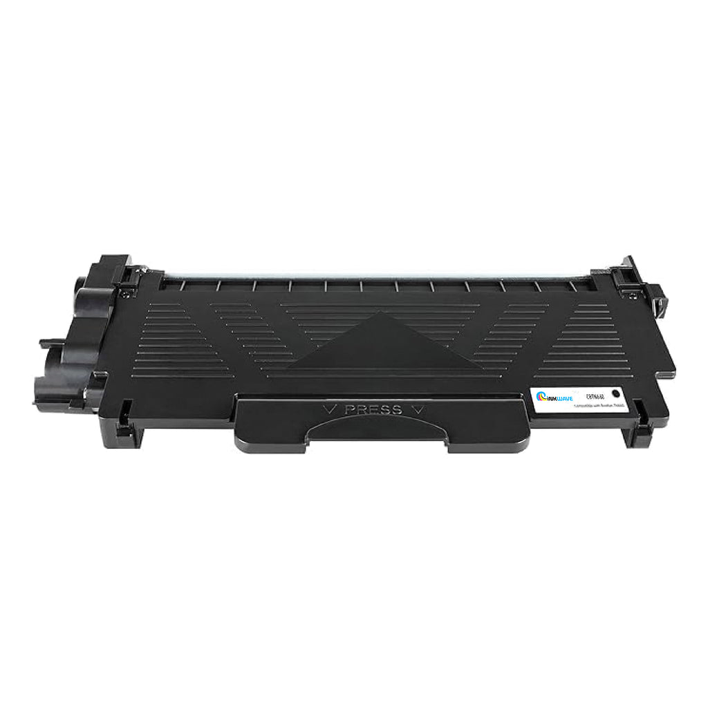 InkWave TN660 Toner Replacement Printer Cartridge, (Black, 2 Pack)