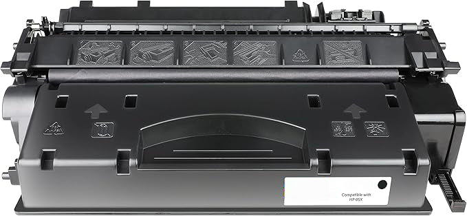 InkWave Compatible Toner Cartridge Replacement for HP 05X / CE505X (Black,1 Pack)
