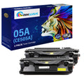 InkWave Compatible Toner Cartridge Replacement for HP 05A / CE505A (Black,2 Pack)