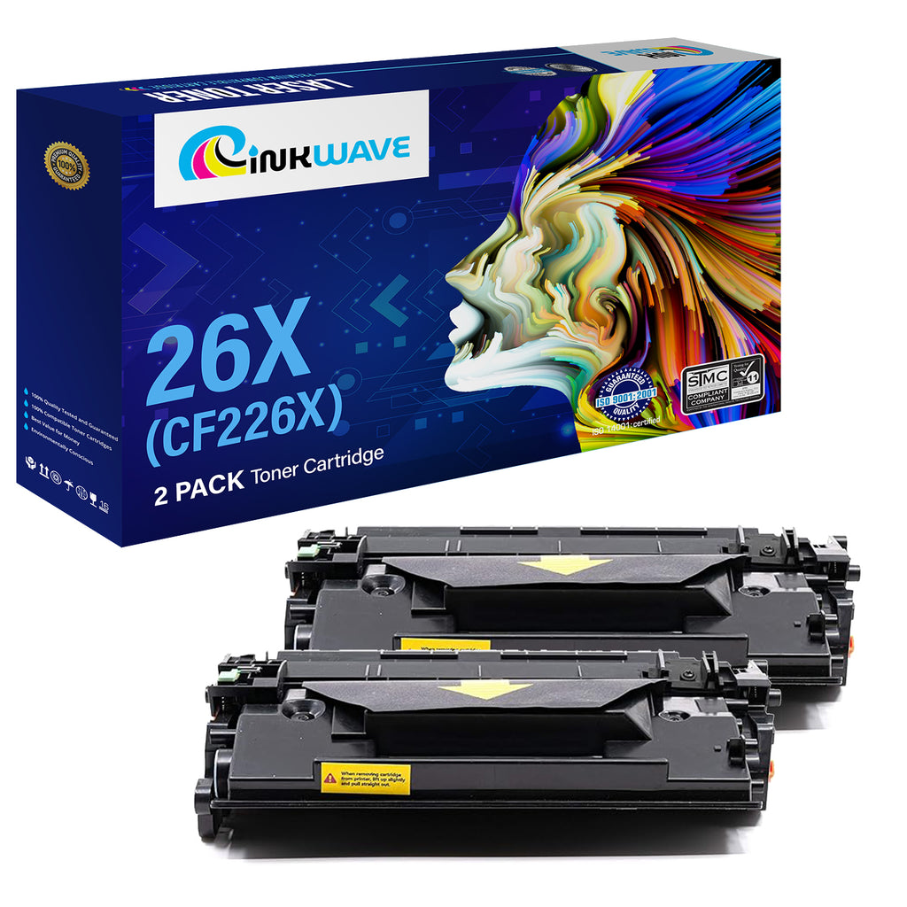 INKWAVE- Compatible HP CF226X HI Yld 2-Pack Toner, Black
