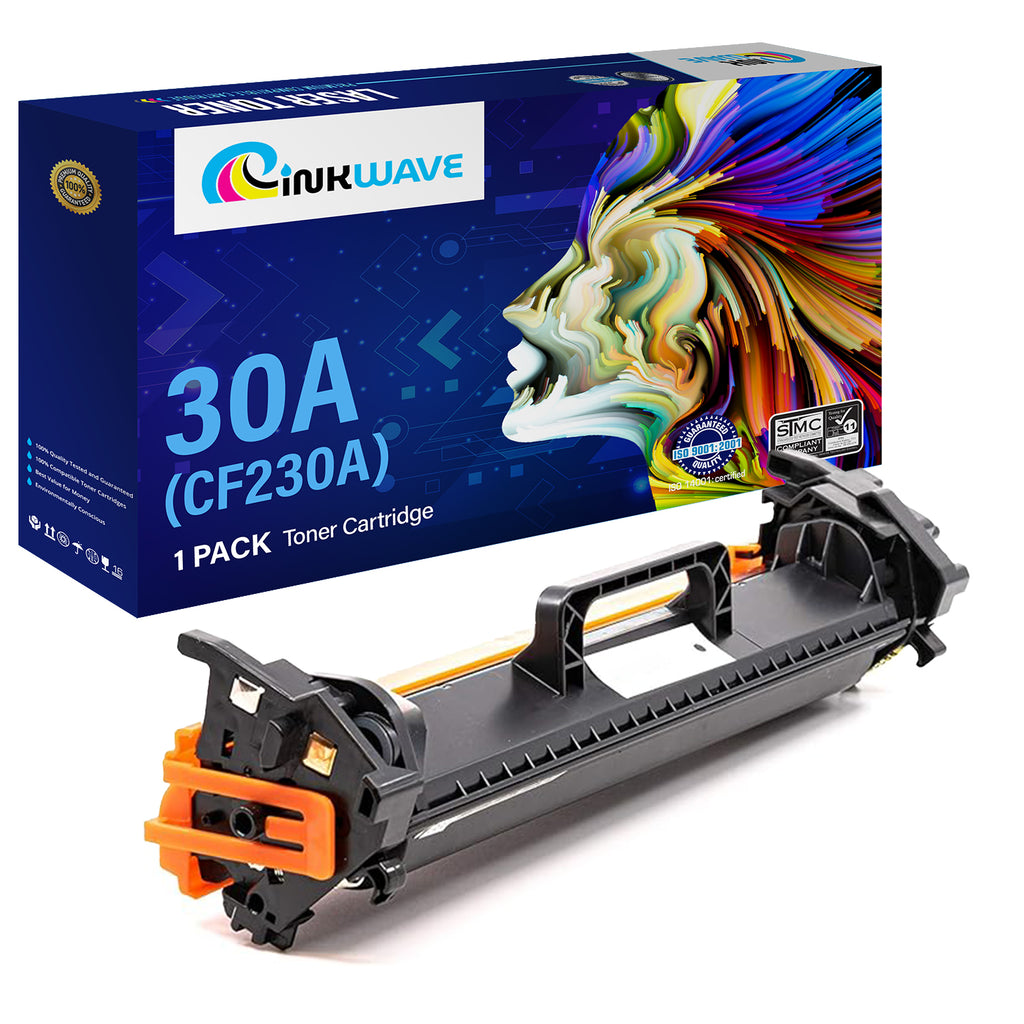 InkWave Compatible Toner Cartridge Replacement for HP 30A / CF230A (Black,1 Pack)