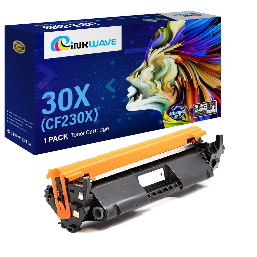 InkWave Compatible Toner Cartridge Replacement for HP 30X / CF230X (Black,1 Pack)