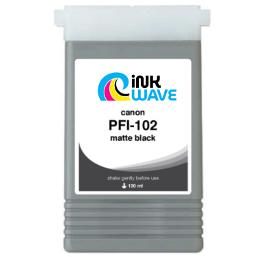 Inkwave Replacement Ink Cartridge for Canon PFI-102, 130 mL