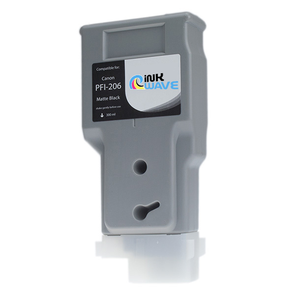 Inkwave Replacement Ink Cartridge for Canon PFI-206, 300 mL