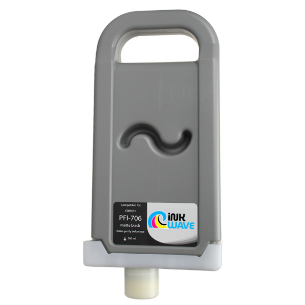 Inkwave Replacement Ink Cartridge for Canon PFI-706, 700 mL
