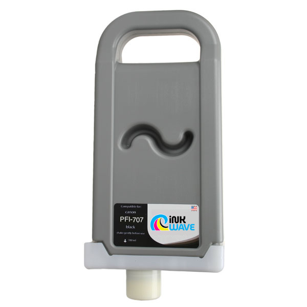 Inkwave Replacement Ink Cartridge for Canon PFI-707, 700 mL