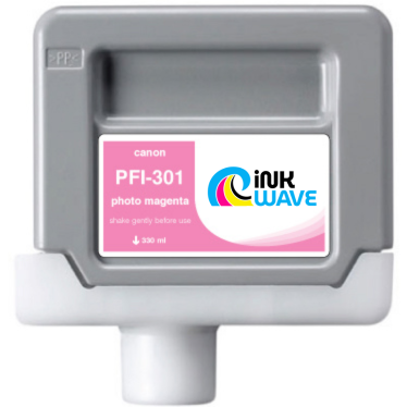 Inkwave Replacement Ink Cartridge for Canon PFI-301, 330 mL
