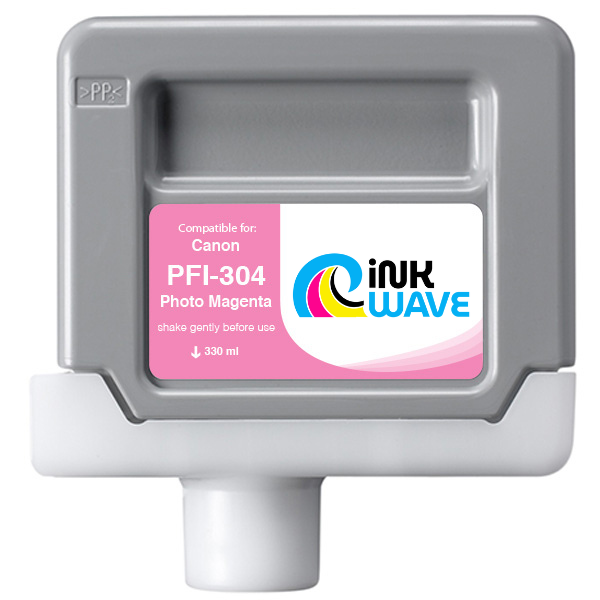 Inkwave Replacement Ink Cartridge for Canon PFI-304, 330 mL