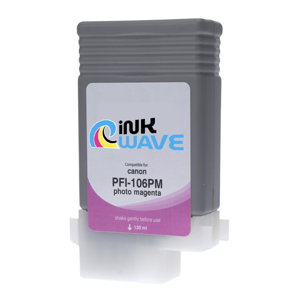 Inkwave Replacement Ink Cartridge for Canon PFI-106, 130 mL