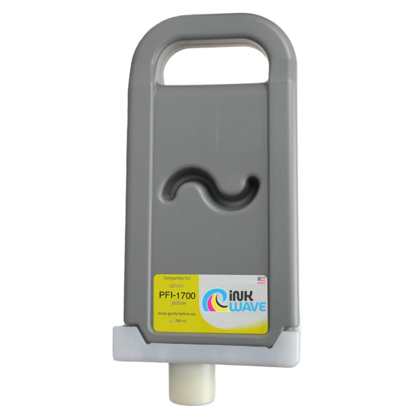 Inkwave Replacement Ink Cartridge for Canon PFI-1700, 700 mL
