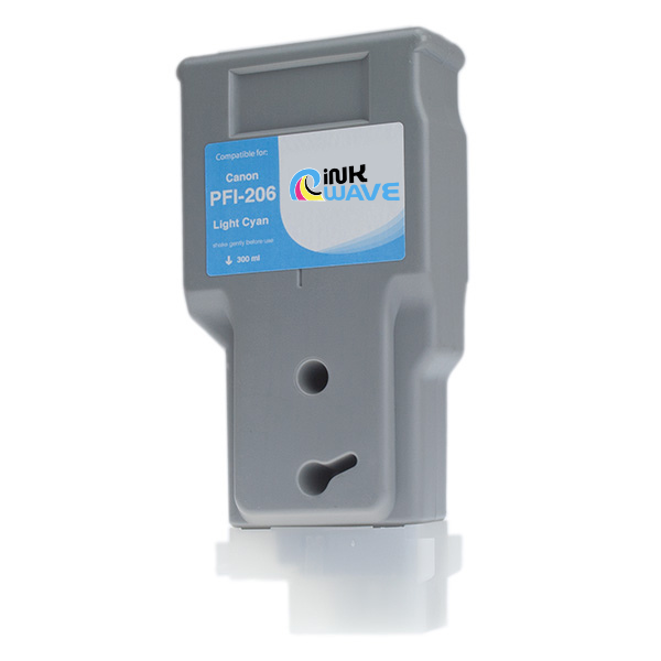 Inkwave Replacement Ink Cartridge for Canon PFI-206, 300 mL