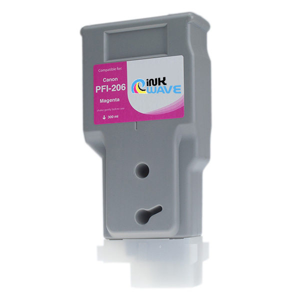 Inkwave Replacement Ink Cartridge for Canon PFI-206, 300 mL