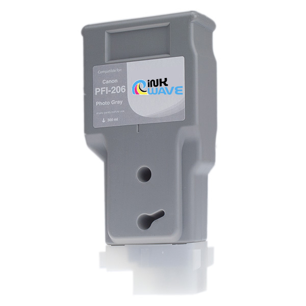Inkwave Replacement Ink Cartridge for Canon PFI-206, 300 mL