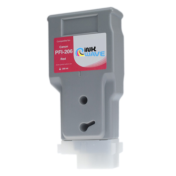 Inkwave Replacement Ink Cartridge for Canon PFI-206, 300 mL