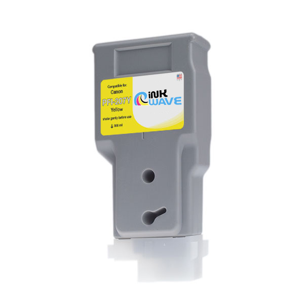 Inkwave Replacement Ink Cartridge for Canon PFI-207, 300 mL