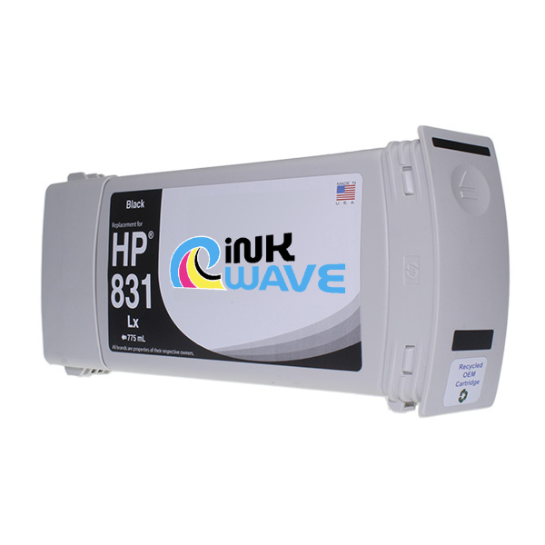 Inkwave Replacement Ink Cartridges for HP 831, 775 mL