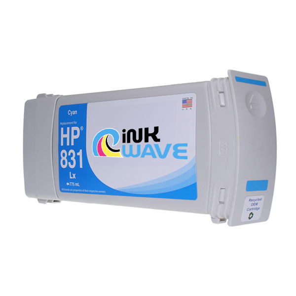 Inkwave Replacement Ink Cartridges for HP 831, 775 mL
