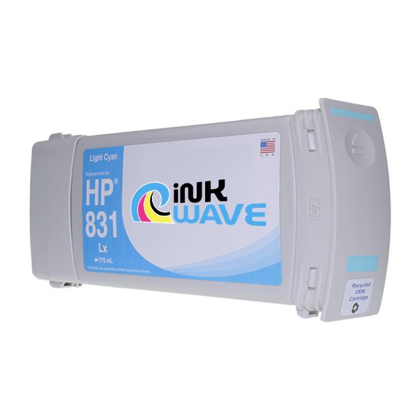 Inkwave Replacement Ink Cartridges for HP 831, 775 mL