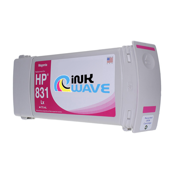 Inkwave Replacement Ink Cartridges for HP 831, 775 mL