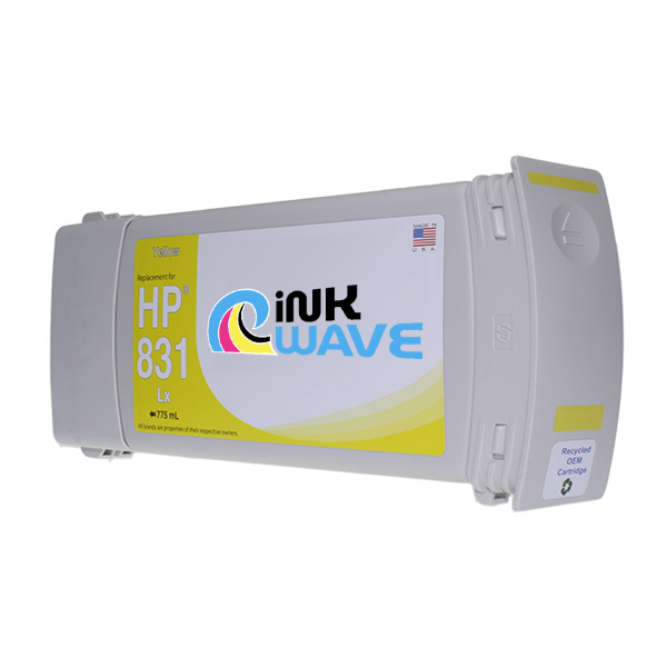 Inkwave Replacement Ink Cartridges for HP 831, 775 mL