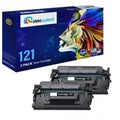 InkWave Compatible Toner Cartridge Replacement for Canon 121 / 3252C001 (Black, 2 Pack)