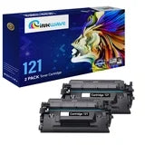 InkWave Compatible Toner Cartridge Replacement for Canon 121 / 3252C001 (Black, 2 Pack)