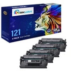 InkWave Compatible Toner Cartridge Replacement for Canon 121 / 3252C001 (Black, 4 Pack)