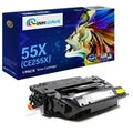 InkWave Compatible Toner Cartridge Replacement for HP 55X / CE255X (Black,1 Pack)