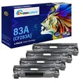 InkWave Compatible Toner Cartridge Replacement for HP 83A / CF283A (Black,4 Pack)
