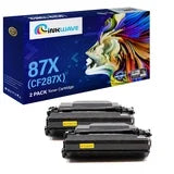 InkWave Compatible Toner Cartridge Replacement for HP 87X / CF287X (Black,2 Pack)