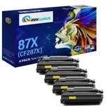 InkWave Compatible Toner Cartridge Replacement for HP 87X / CF287X (Black,4 Pack)