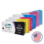 Inkwave Replacement Ink Cartridges for Roland ESL4, 220 mL