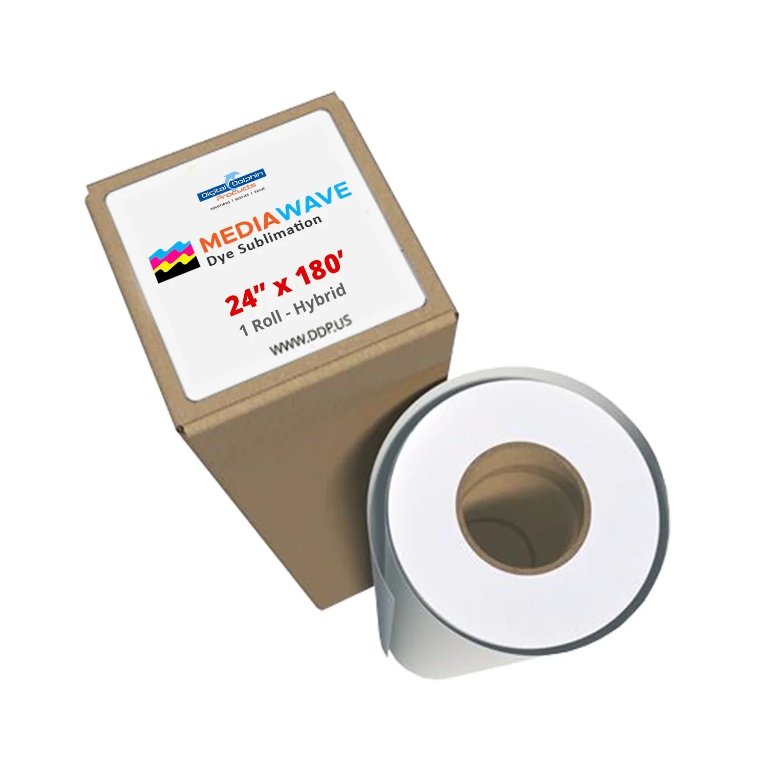 Inkwave Dye Sublimation Paper Rolls - 24"x180' Roll Options