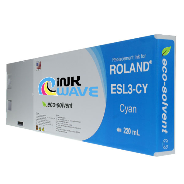 Inkwave Replacement Ink Cartridges for Roland ESL4, 220 mL