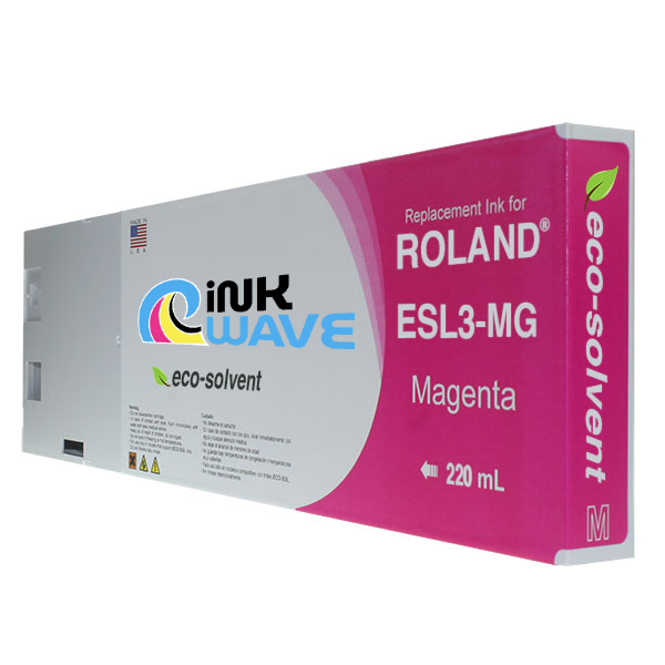 Inkwave Replacement Ink Cartridges for Roland ESL4, 220 mL
