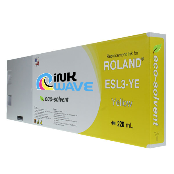 Inkwave Replacement Ink Cartridges for Roland ESL4, 220 mL