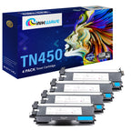 InkWave TN450 Toner Replacement Printer Cartridge, (Black, 4 Pack)