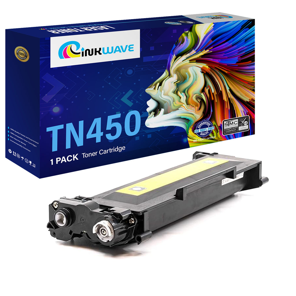 InkWave Compatible Toner Cartridge Replacement for Brother TN450 / TN420 (Jumbo Black,1 Pack)