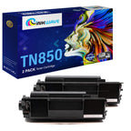 InkWave TN850 Toner Replacement Printer Cartridge, (Black, 2 Pack)