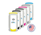 Inkwave Replacement Ink Cartridge for HP 727, 130 mL