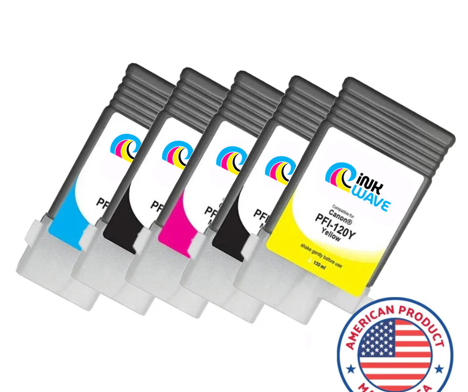 Inkwave Replacement Ink Cartridge for Canon PFI-120, 130 mL